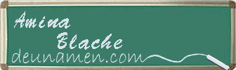 Amina Blache Visitenkarte